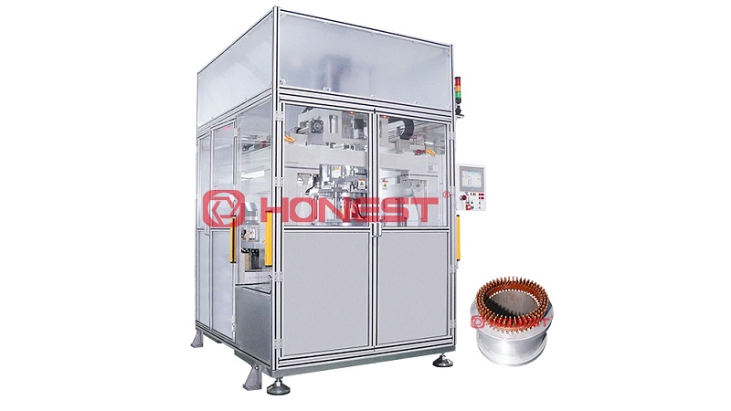 扁线电机定子免切平扭线机