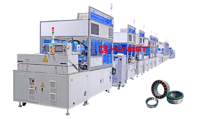 人形机器人电机组装生产设备