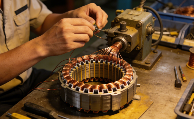 手工定子绕线图2