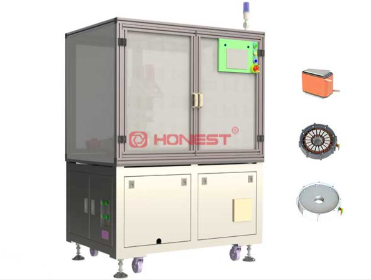 轮毂电机扁线分块定子精密绕线机