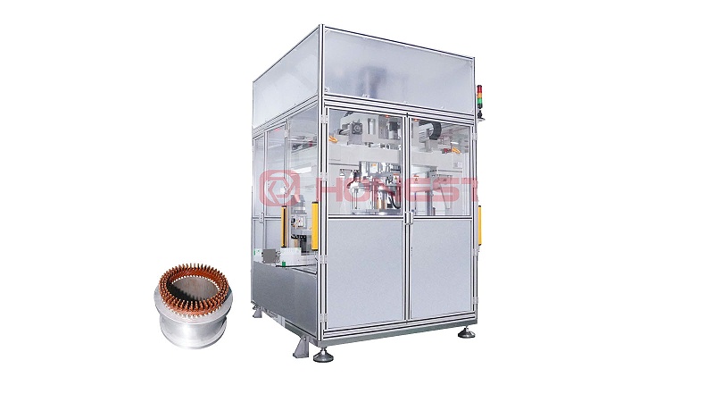 扁线电机定子免切平扭线机