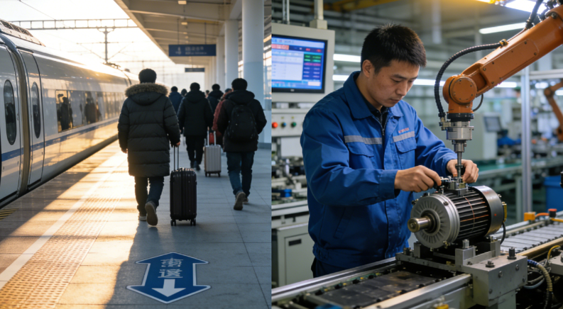 回家&工作的对比图