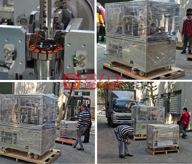 高精密排线、零线伤绕线设备送货到客户工厂